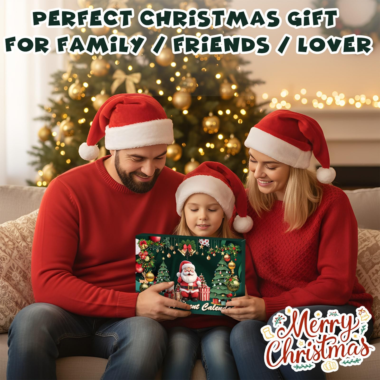 10 PCS Empty Christmas Advent Calendar Boxes DIY Countdown Organizer Box Set