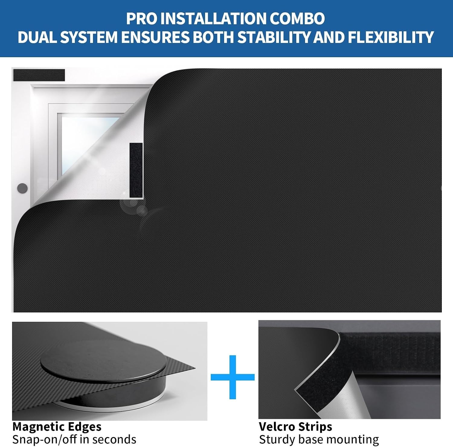 Cuttable Blackout Blinds – Easy Magnetic Installation
