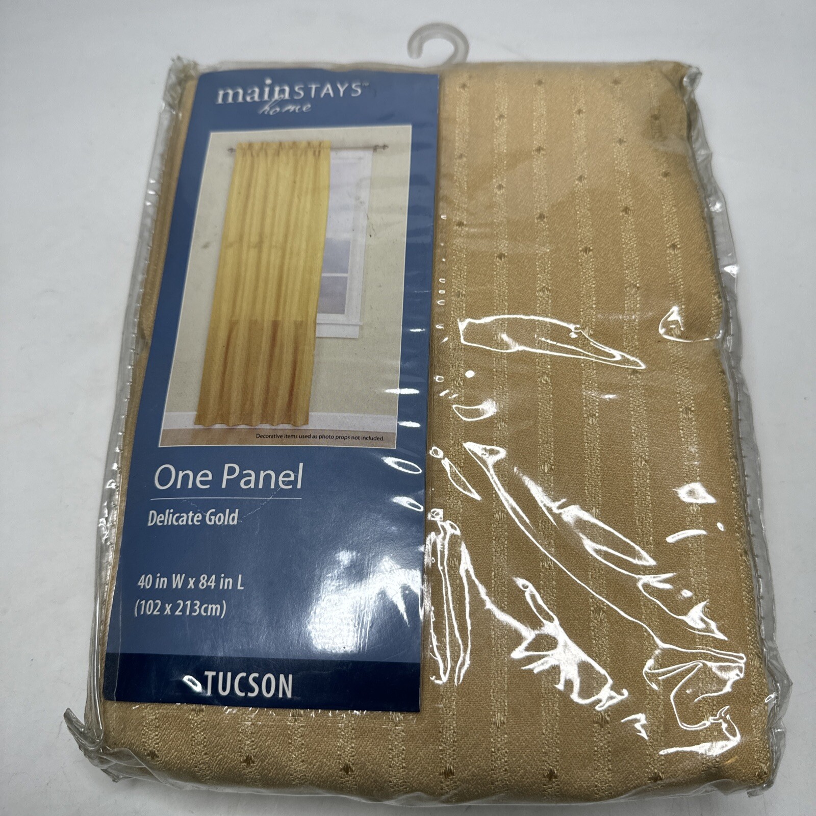 Mainstays Home Delicate Gold Tuscon One Panel 40″ W x 84″ L Brand New