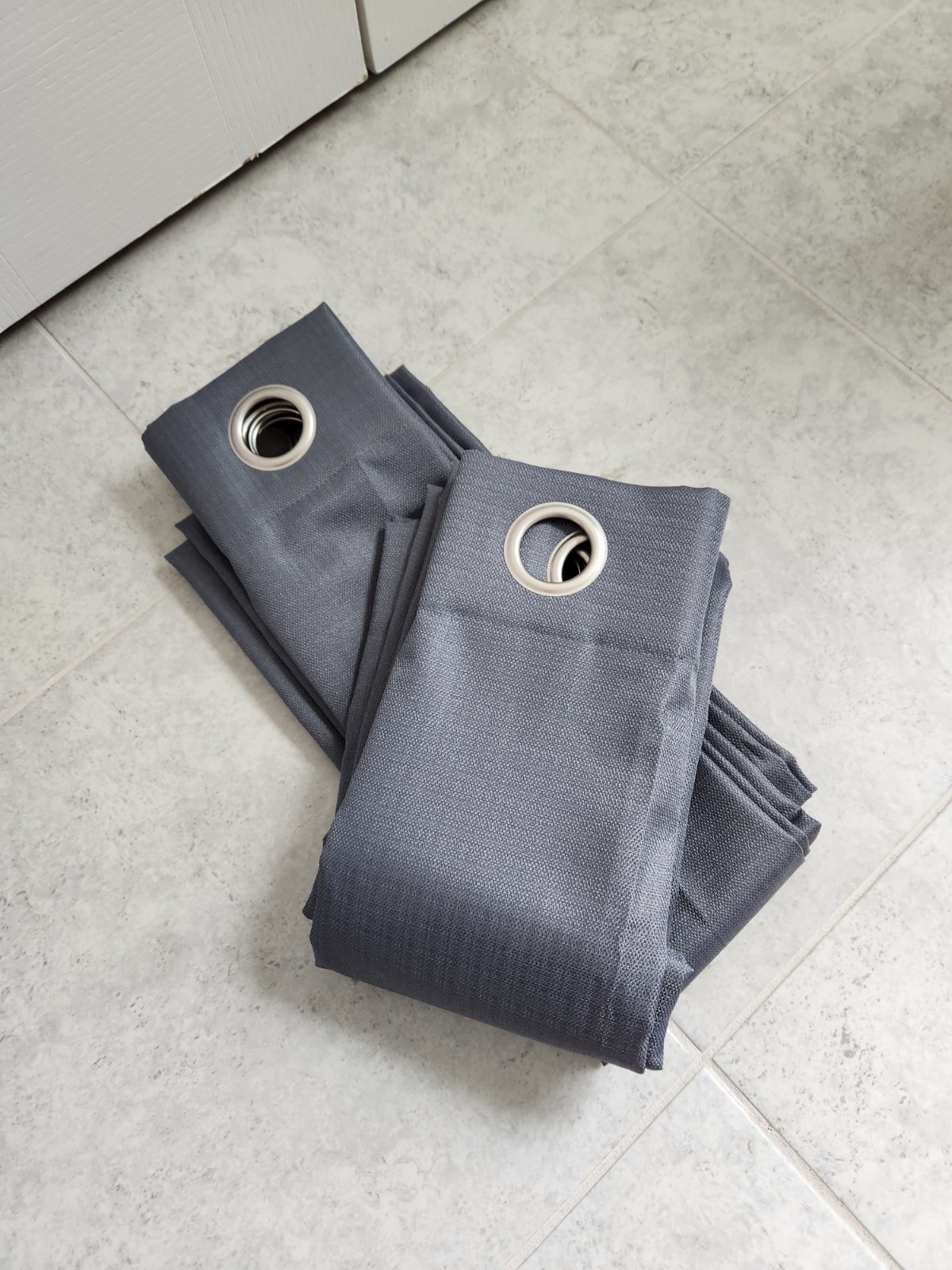 Dark gray curtain panels set of 2 (37″x84″)
