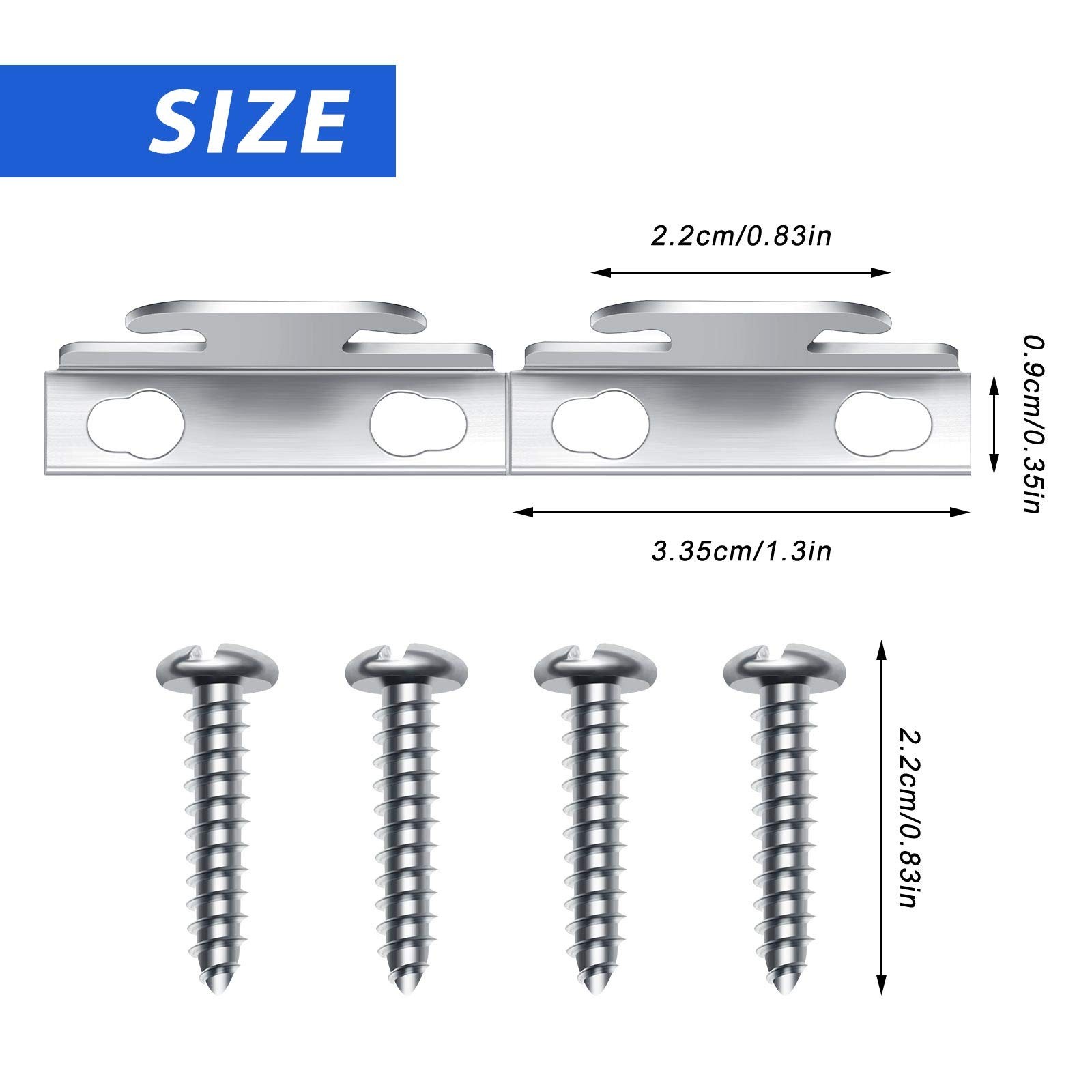 Funrous Curtain Rod Brackets & Hooks Accessories – Adjustable Sets with Screw…