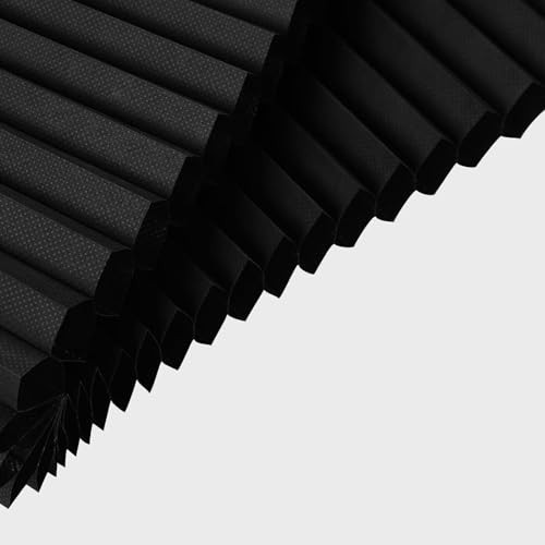 Top Down Bottom Up（TDBU Cellular Shades, 1.5 inch 22″W x 50″H Black-blackout