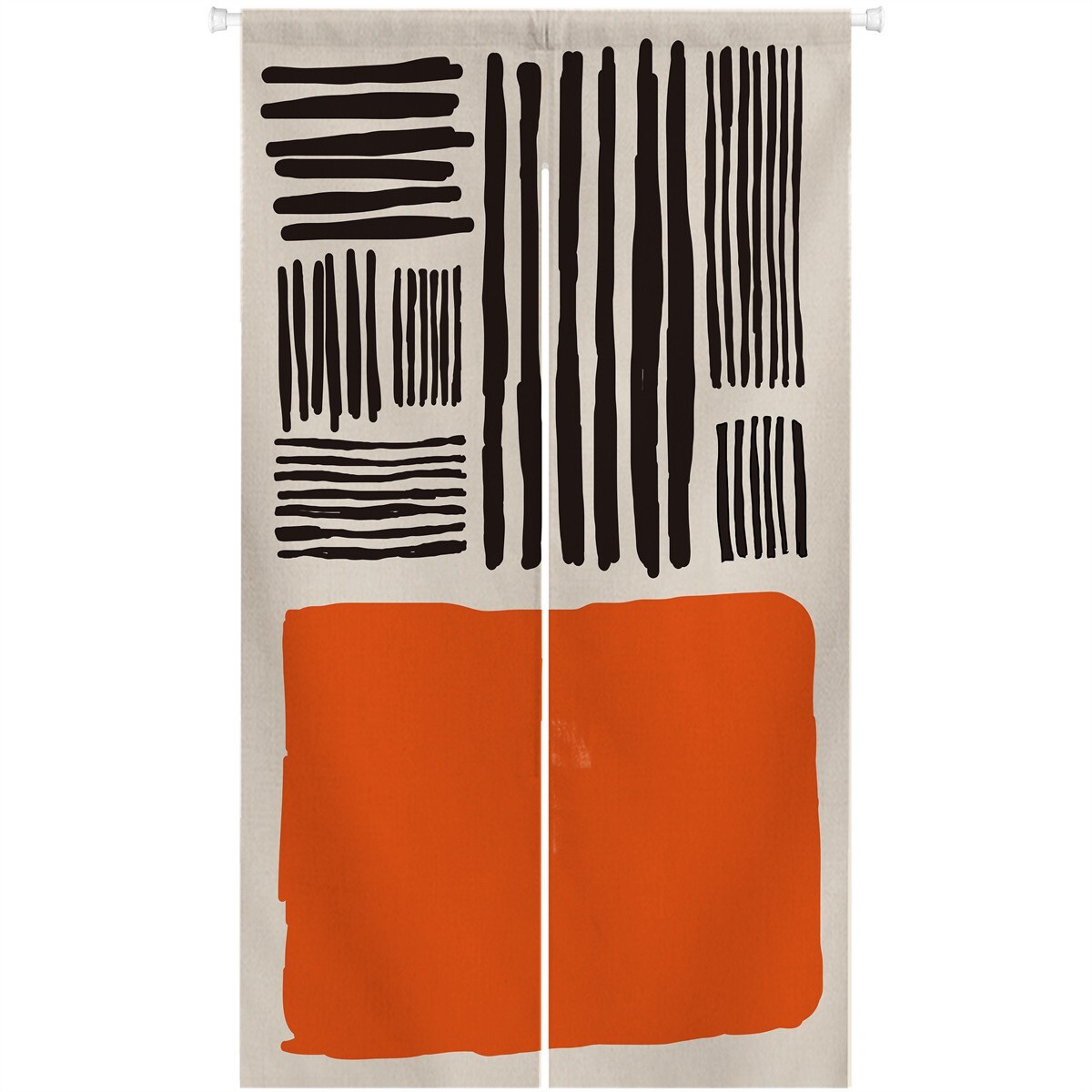 Ofat Home Japanese Noren Abstract Privacy Decoration Door Curtain 33.5″x 59″