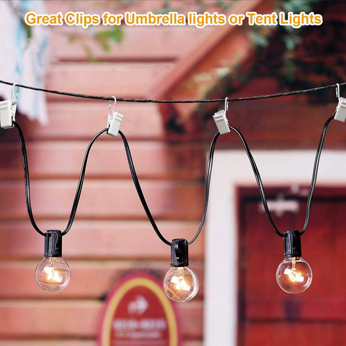White Curtain Clips Hooks 100 Pack Small Stainless Steel Metal String Party Awni