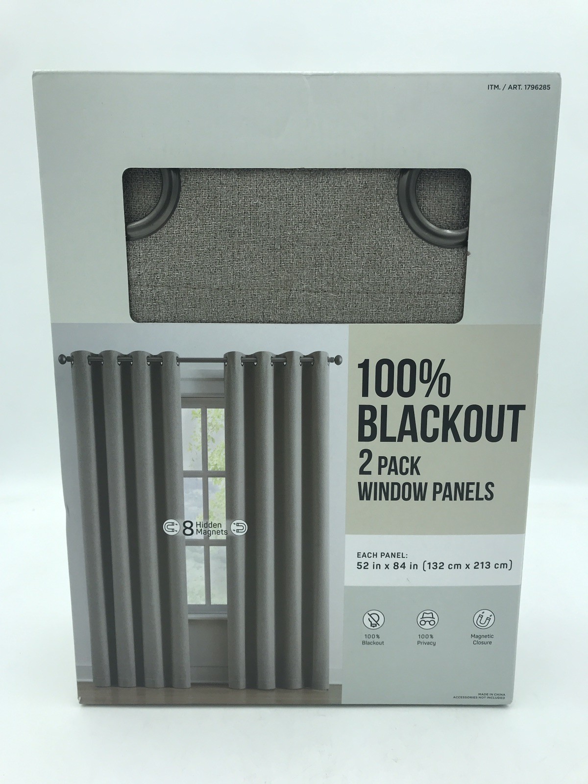 2 Pack: 100% Blackout Window Panels