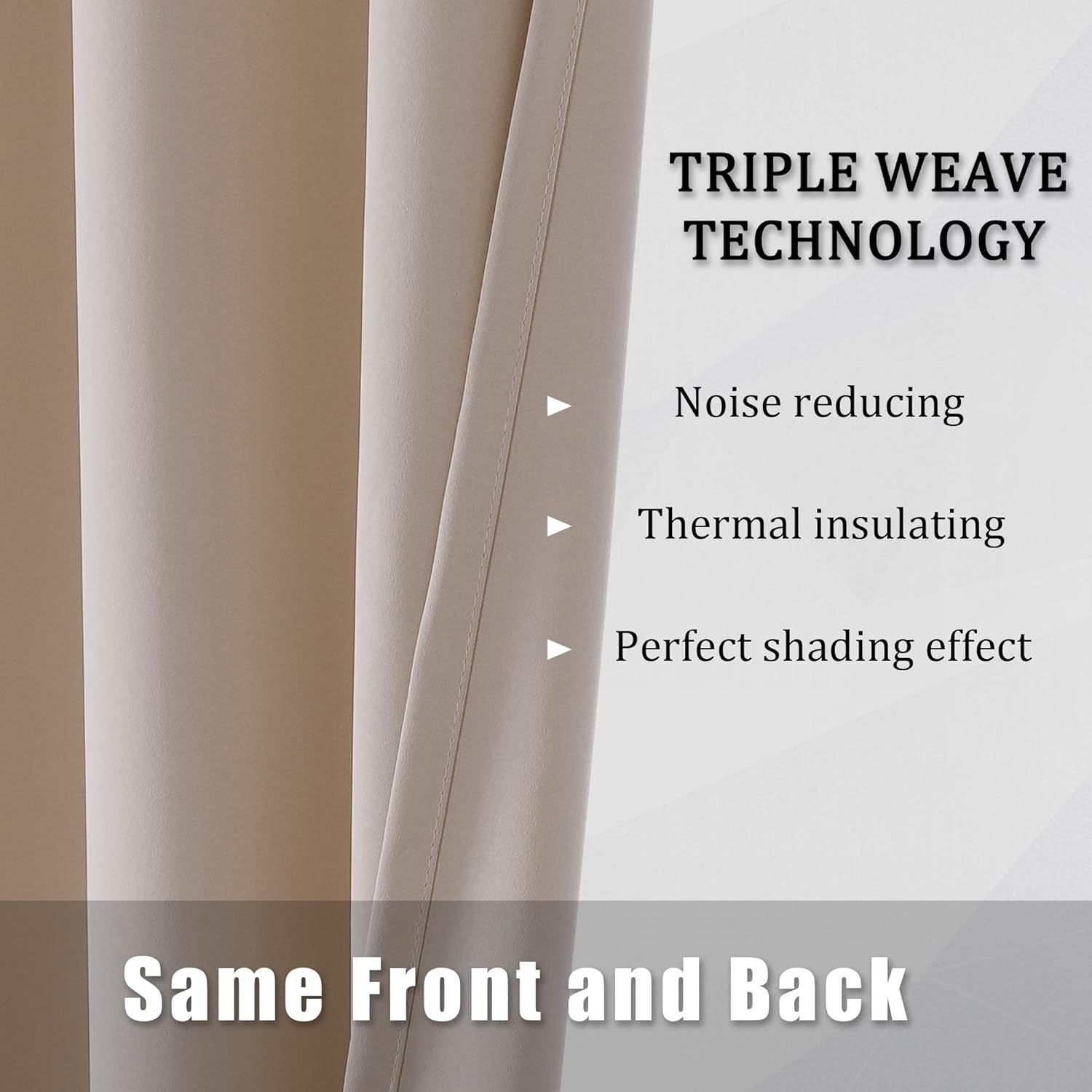 Curtains 90 Inches Long 2 Panels Set Extra Wide 60 Inches Warm Taupe – Nursery