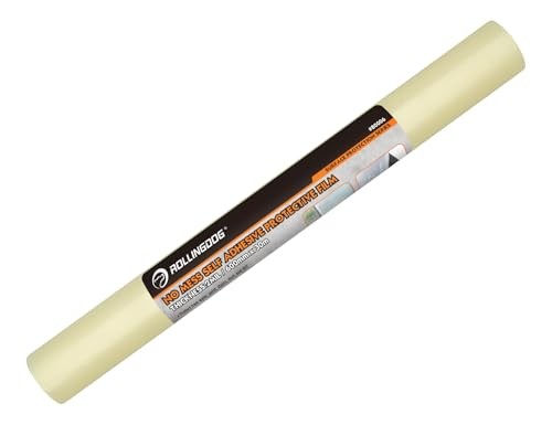 ROLLINDOG Window Protection Film – Self Adhesive Window 24 inch x 100 feet