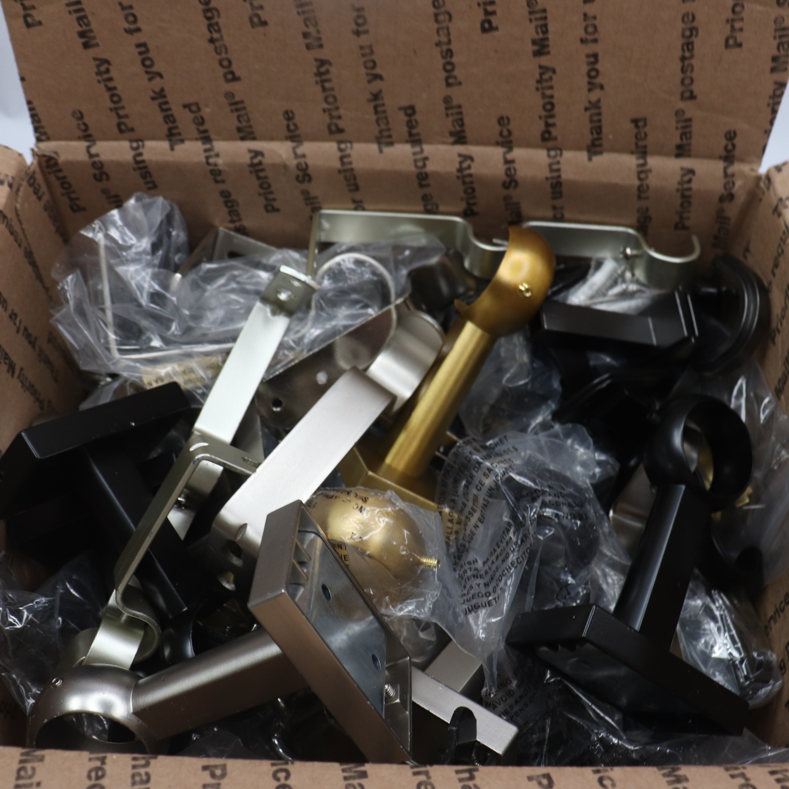 Assorted Curtain Rod Hardware 15lbs