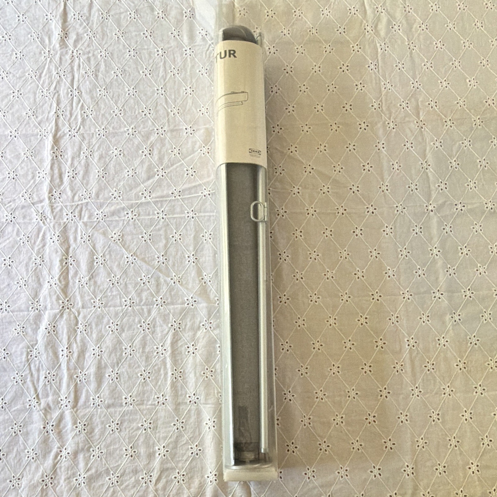 IKEA TRETUR Blackout Roller Blind Gray 68.6x195cm Aluminum/Poly Pull Cord