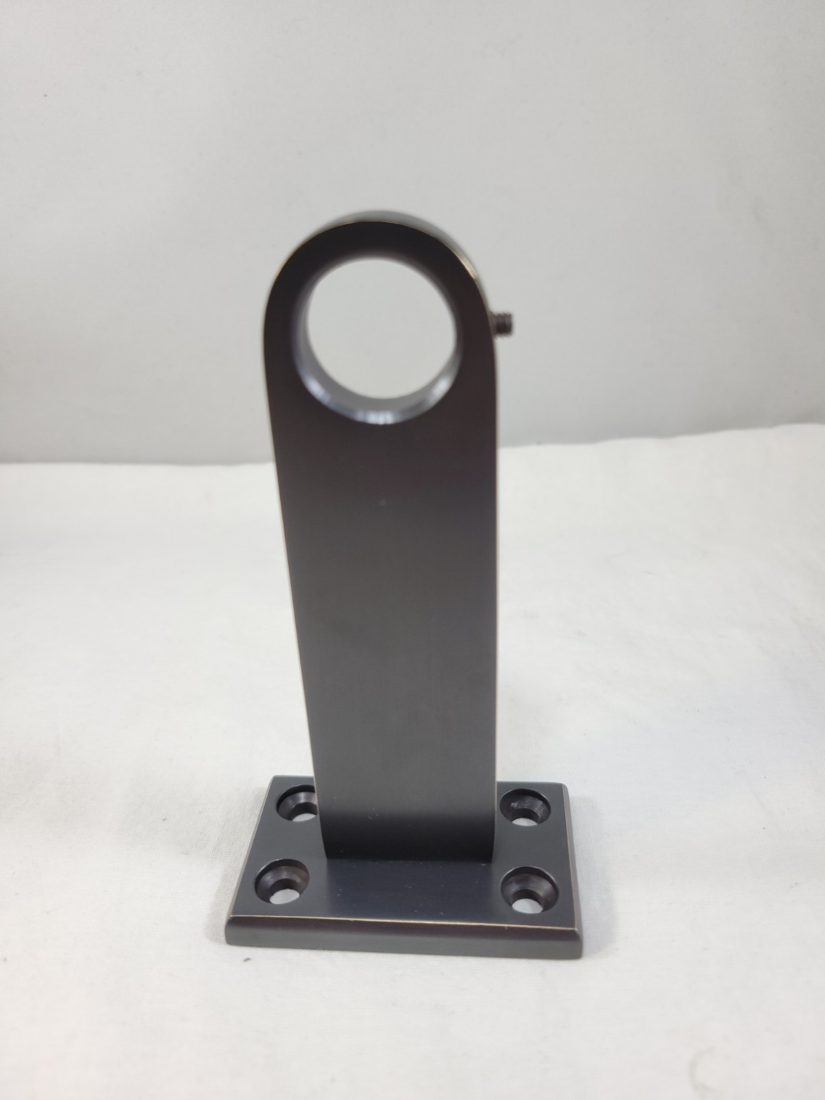 Set of 2Restoration Hardware Montaigne End Brackets Small Black for 1/4 in Rods