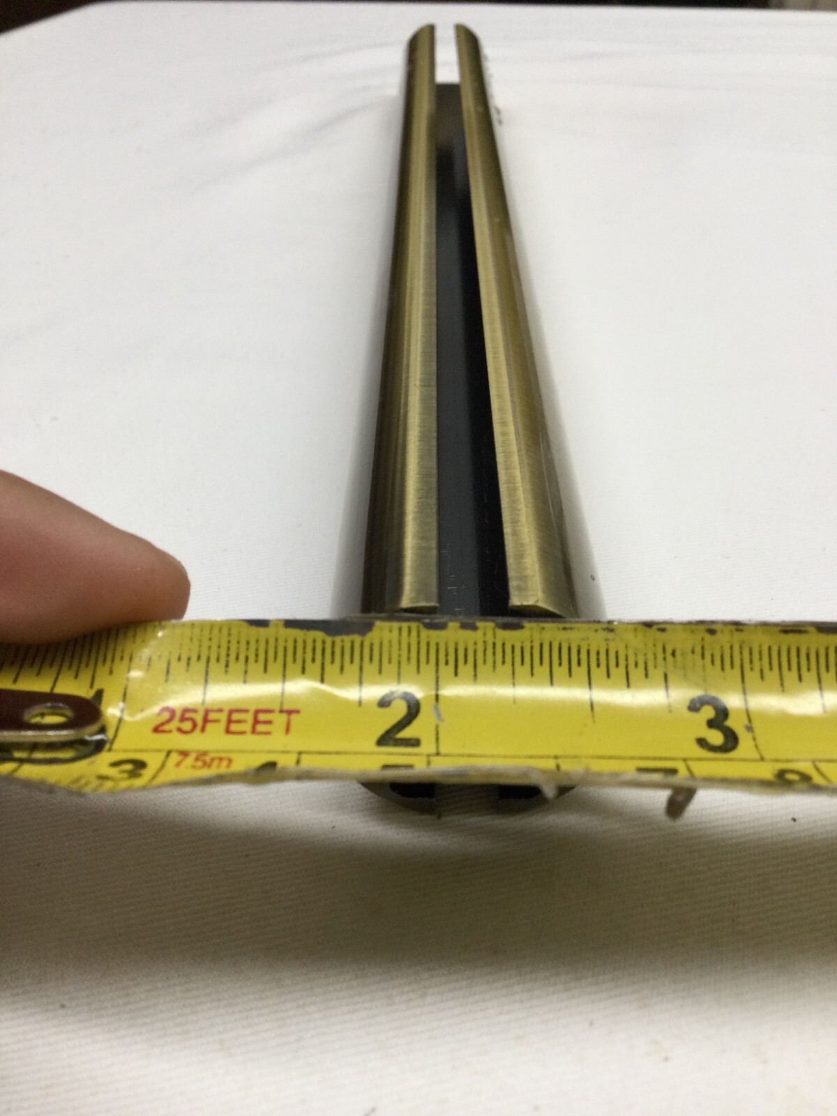 (Sold By The Foot up to 6 ft) 1” metal Rod Pole Curtain Drapery – GOLD