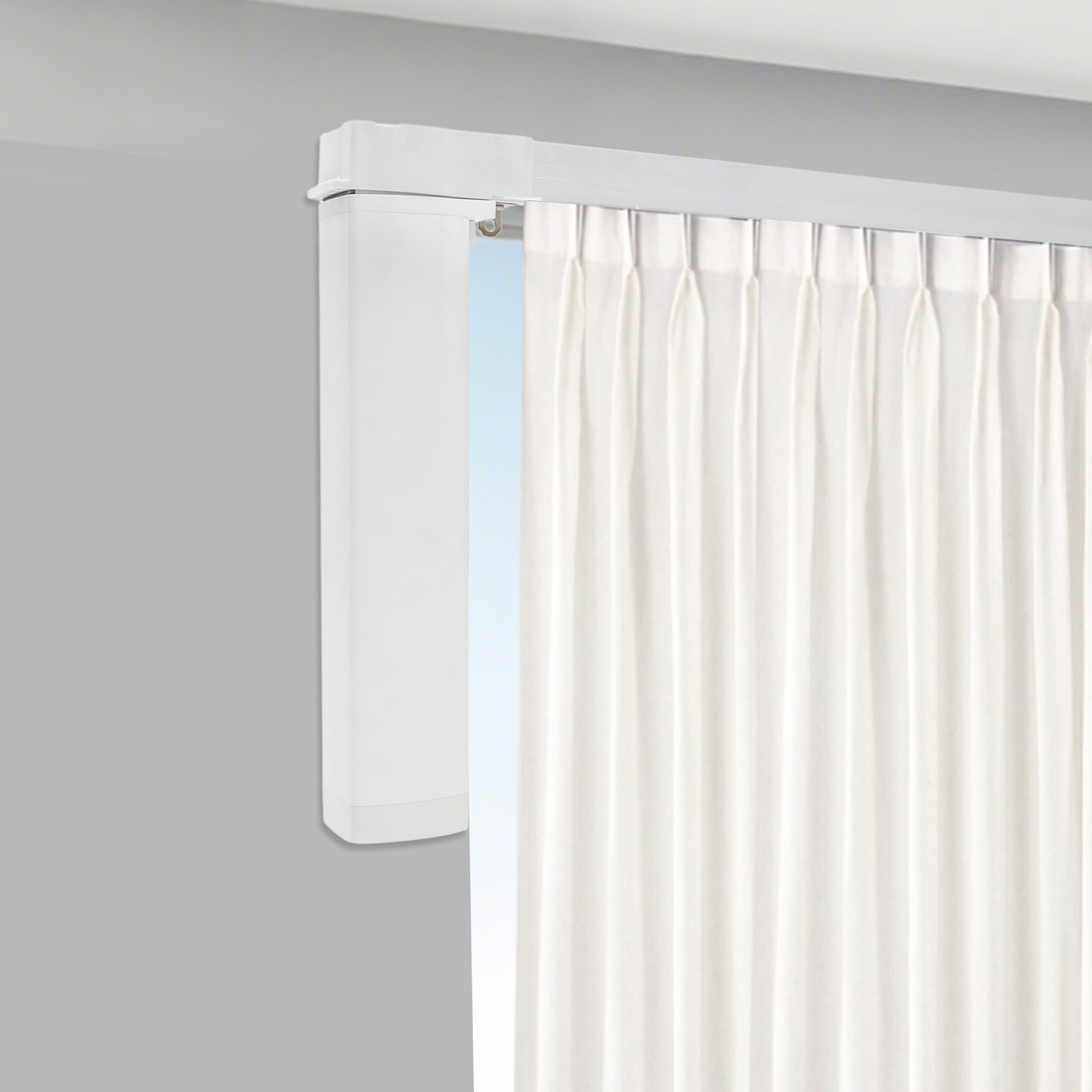 Automatic 13 Feet Motorized Electric Window Curtain Rod Track 4 Slide Rails NEW