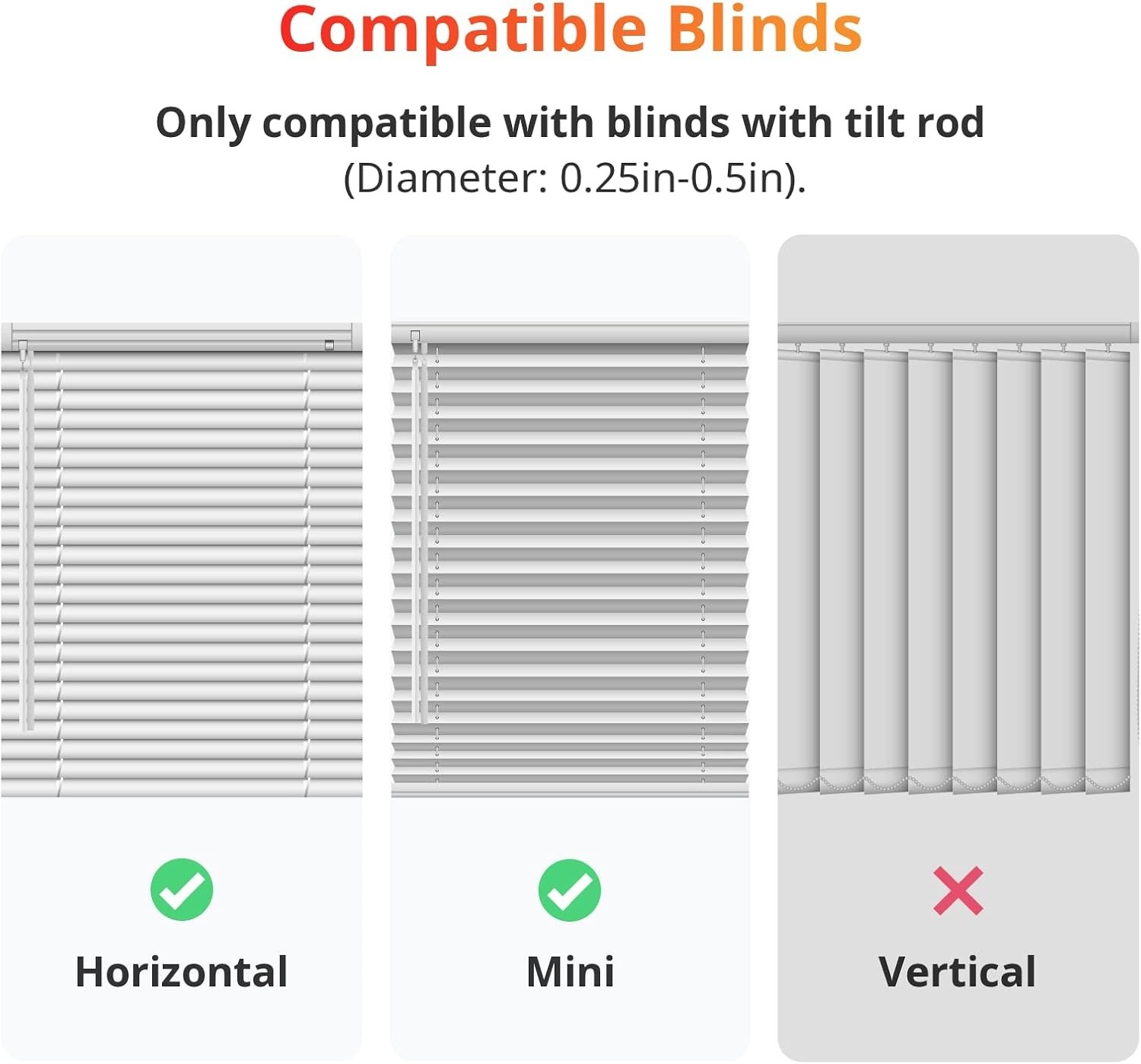 SwitchBot Blind Tilt Motorized Blinds – Smart Electric Blinds, Automatic Blind O