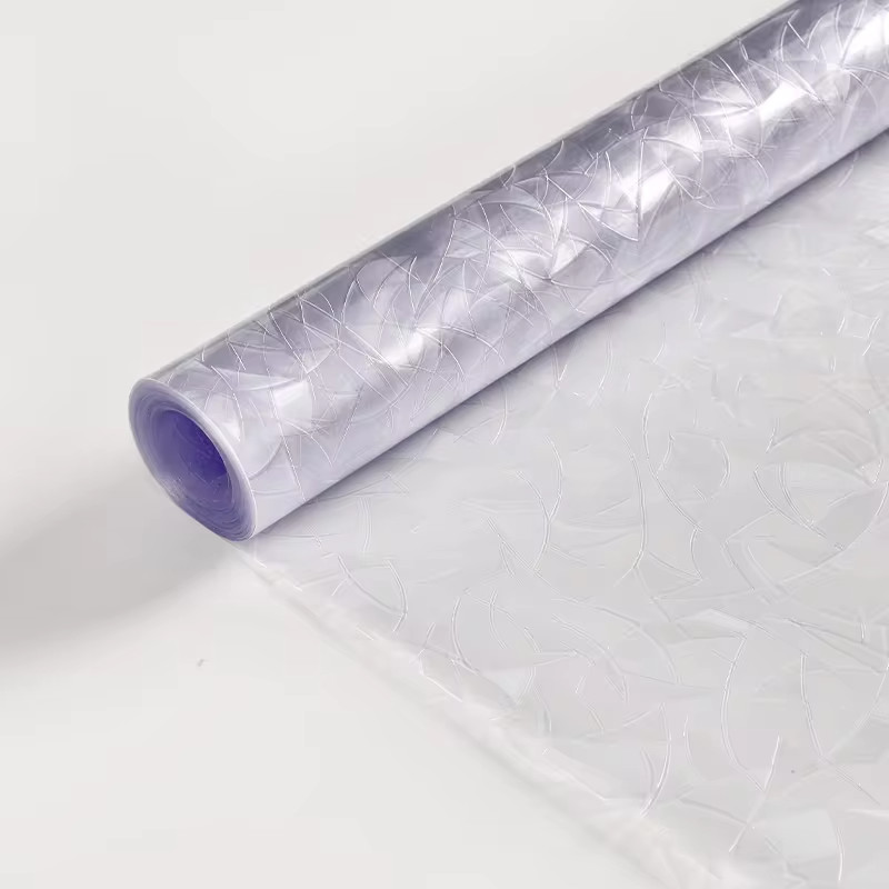 Decorative Frosted Privacy Window Film with Static Cling Stained Glass Effect
