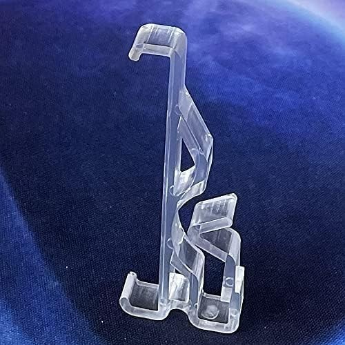 Valance Clips 20pcs 2.5inch Clear Plastic Hidden Retainer Holder Clip for Win…