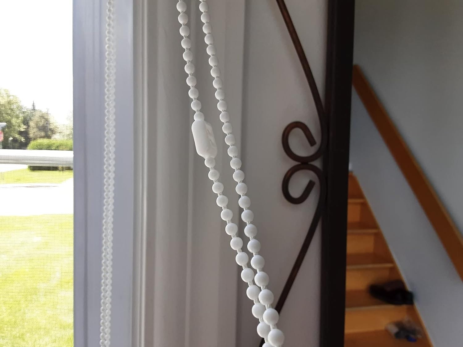 10 Meters Bead Chain Cord with 10 Connectors for Roller Blind Replacement Parts