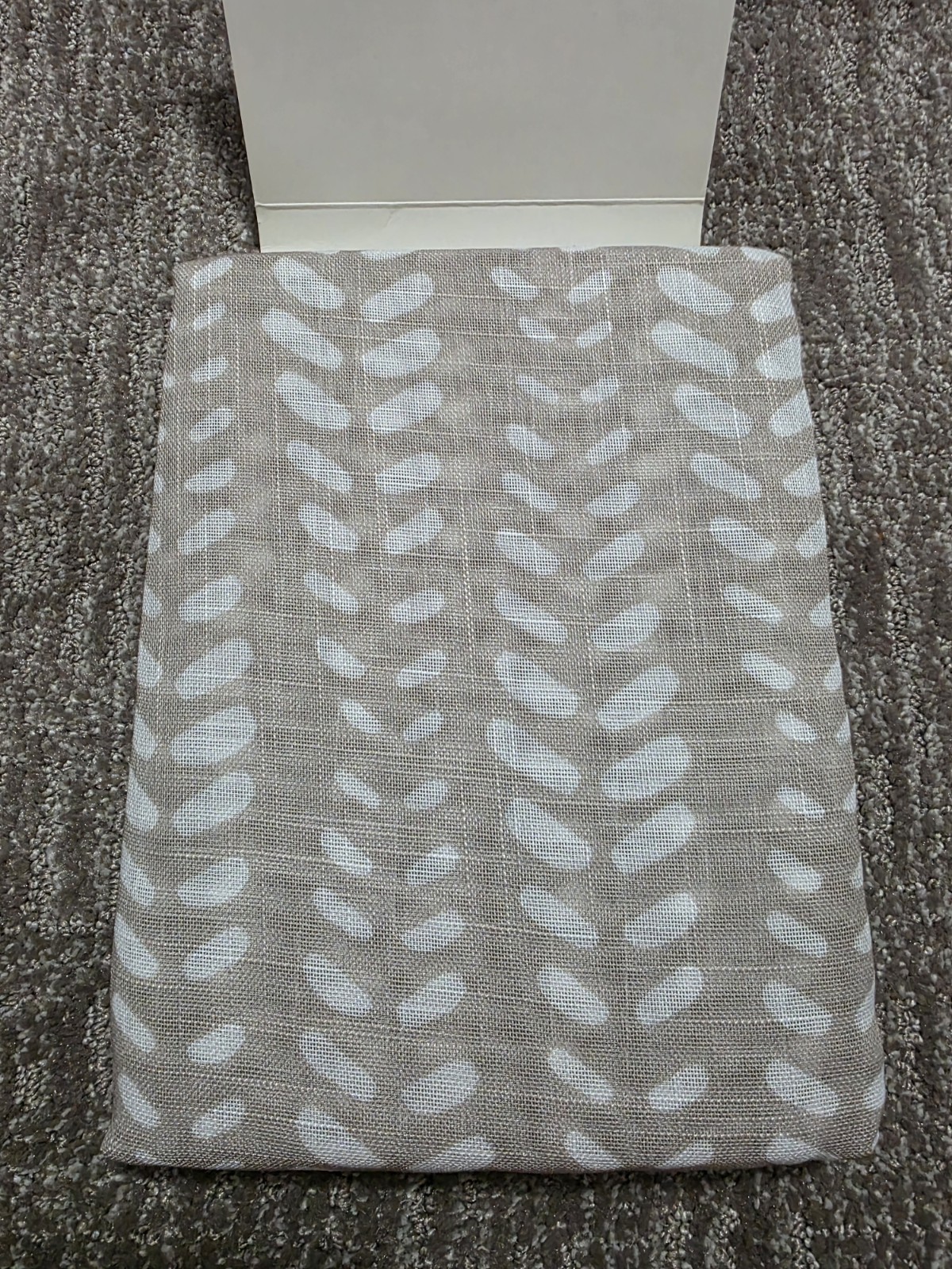 New Allen Roth Willow Curtain Panels 50×84 Botanical Earthy Taupe Minimalist