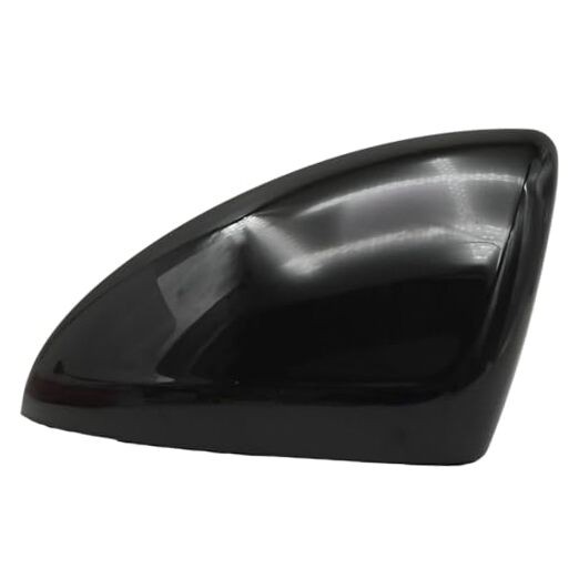 Black ABS Side Mirror Cap Replacement, Mirror Cap Trim Housing Black Left Side