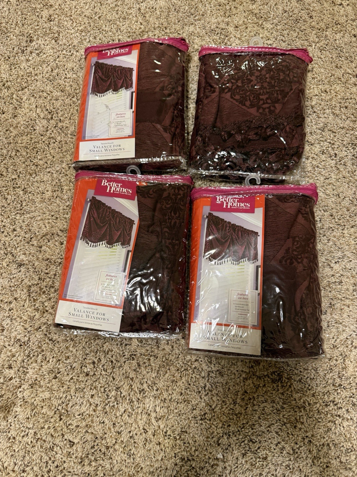 Maroon Valance (52x 15 Inches)