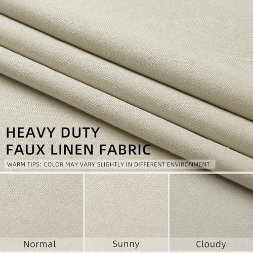 ChrisDown Blackout Curtains 45″ Long 2 52″W x 45″L (Pack of 2) – Birch