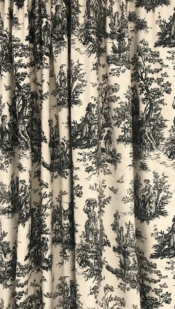 Toile Curtains French Colonial Drapery Panels Window Treatments Home Decor