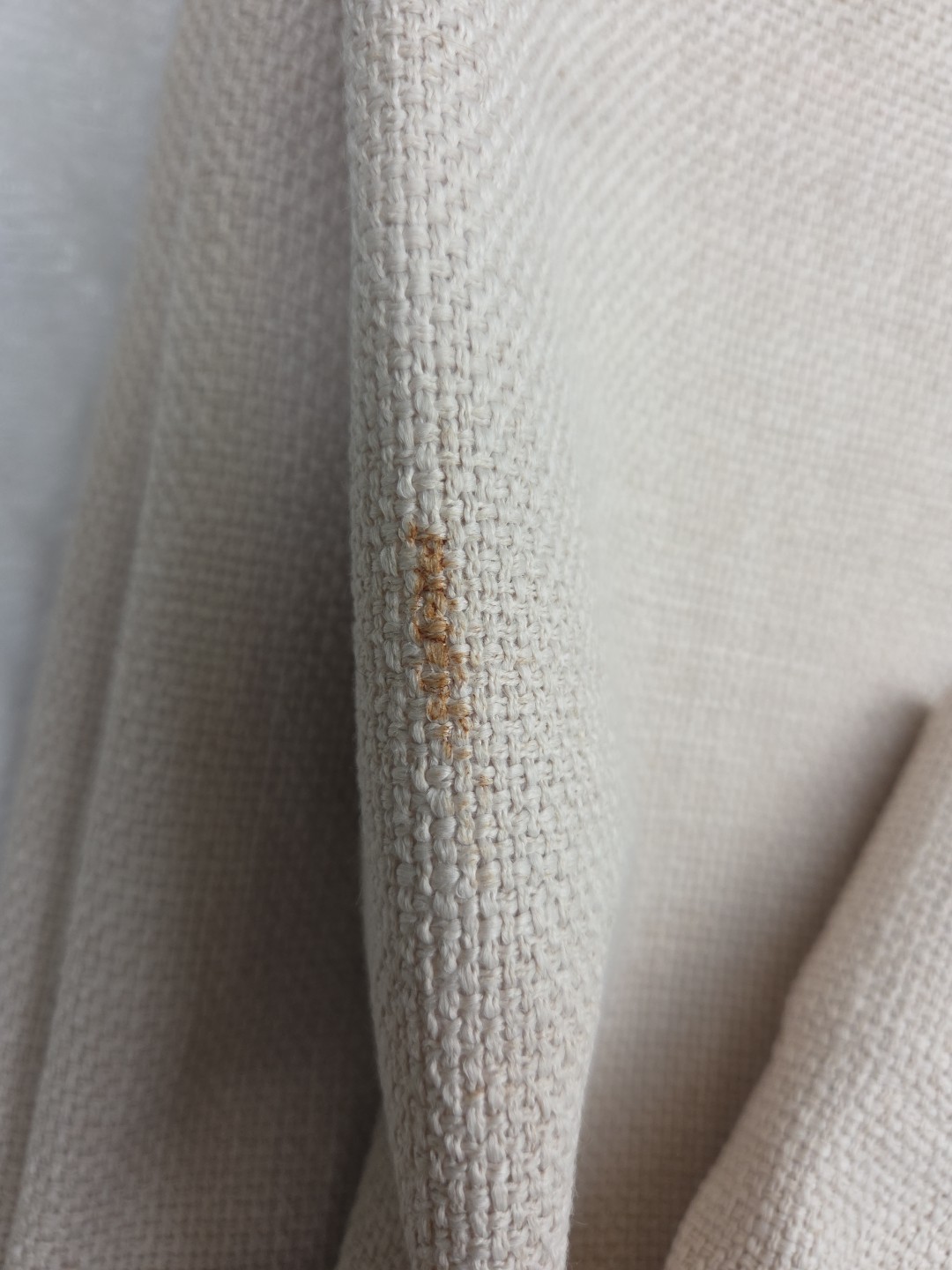 2 Ballard Designs Textured Linen Blend Lined Drapery Curtain Panels Ivory 53×84