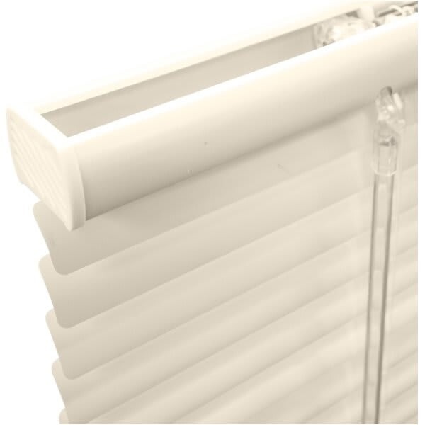 71×60 Premium Pre Sized Cordless Room Darkening 1 in Aluminum Blinds Alabaster