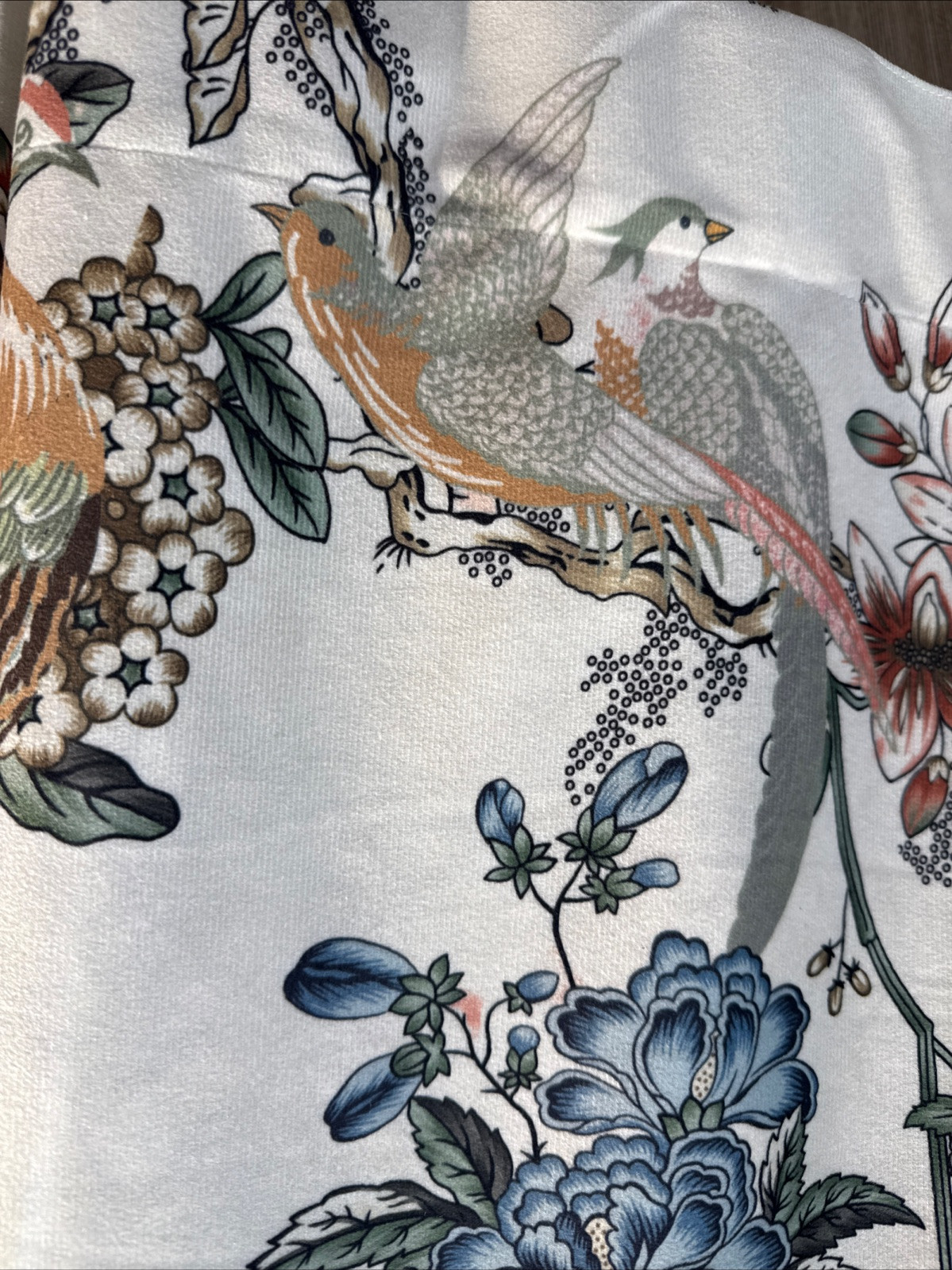 (2) Callisto Peacock Bird Prints Rod Pocket Panels 38”x 96” ~New~