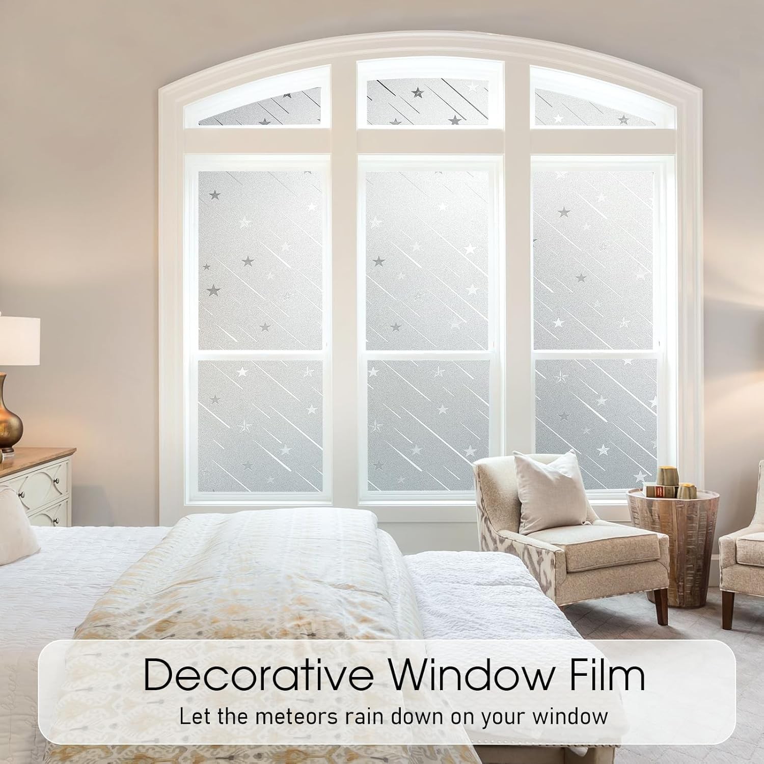 Frosted Glass Opaque Removable Static Cling UV Blocking Privacy Window Film