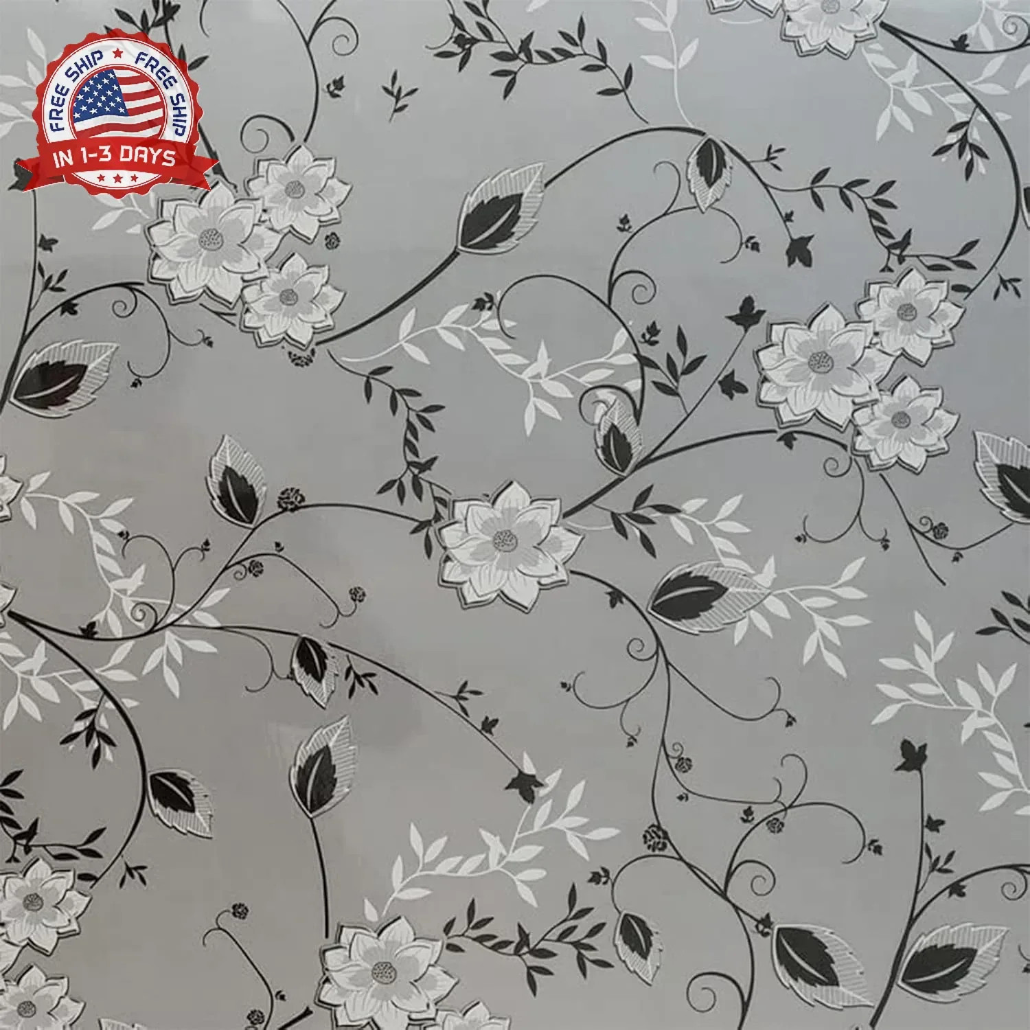 Bloss Frosted Privacy Window Film with Installation Tools,Decorative Windows Pri