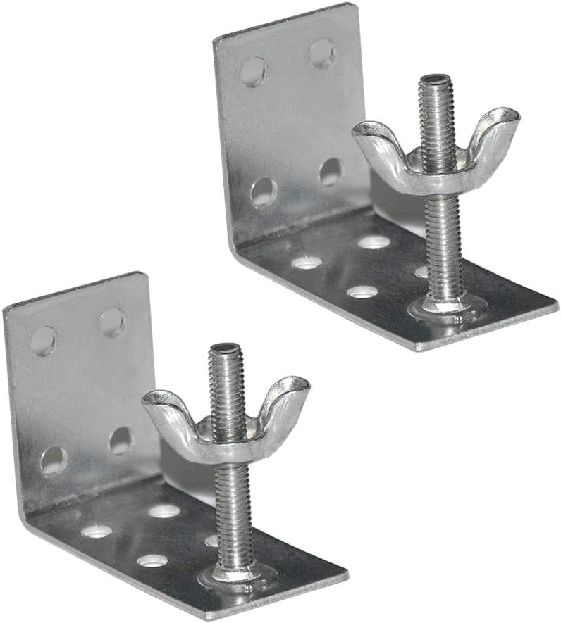 2pcs Mounting L Bracket and wingnut for Woven Wood or Bamboo Shade Universal