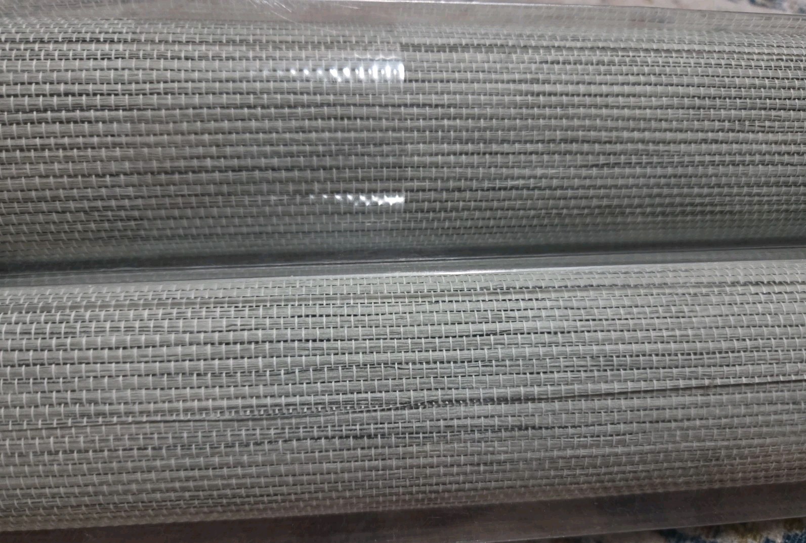 TWO NEW IKEA ANNO SANELA 21924 Curtain Glider Panel Gray 24×118″ 200.781.11
