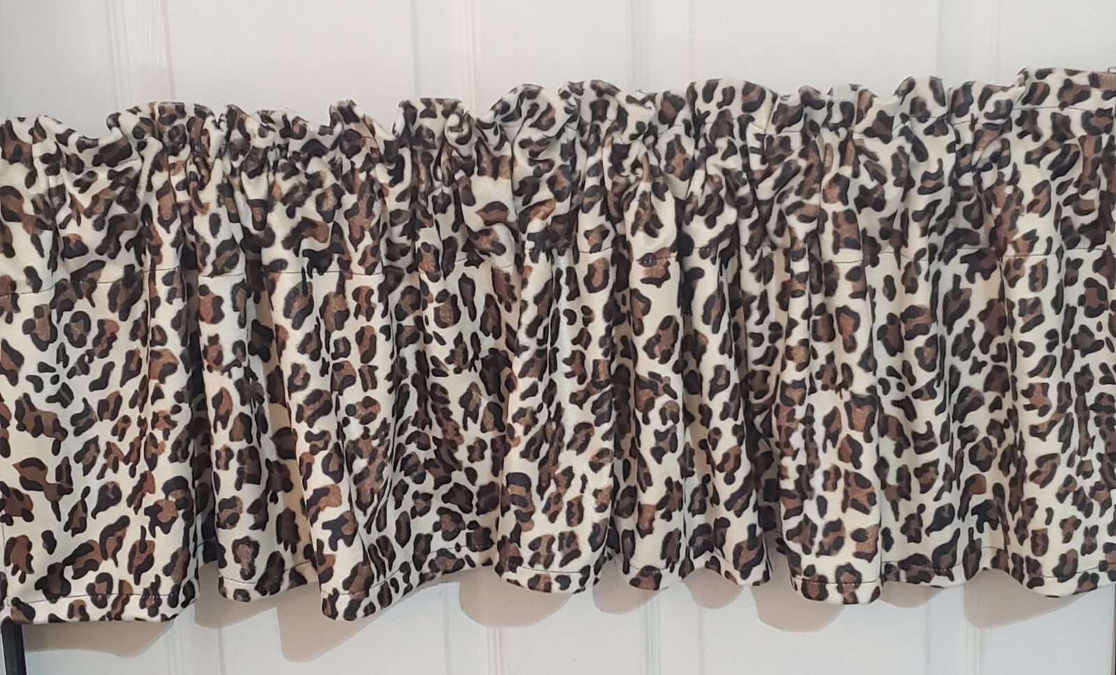 Animal Print Window Valance Zebra Leopard Cow Print Giraffe Western Safari