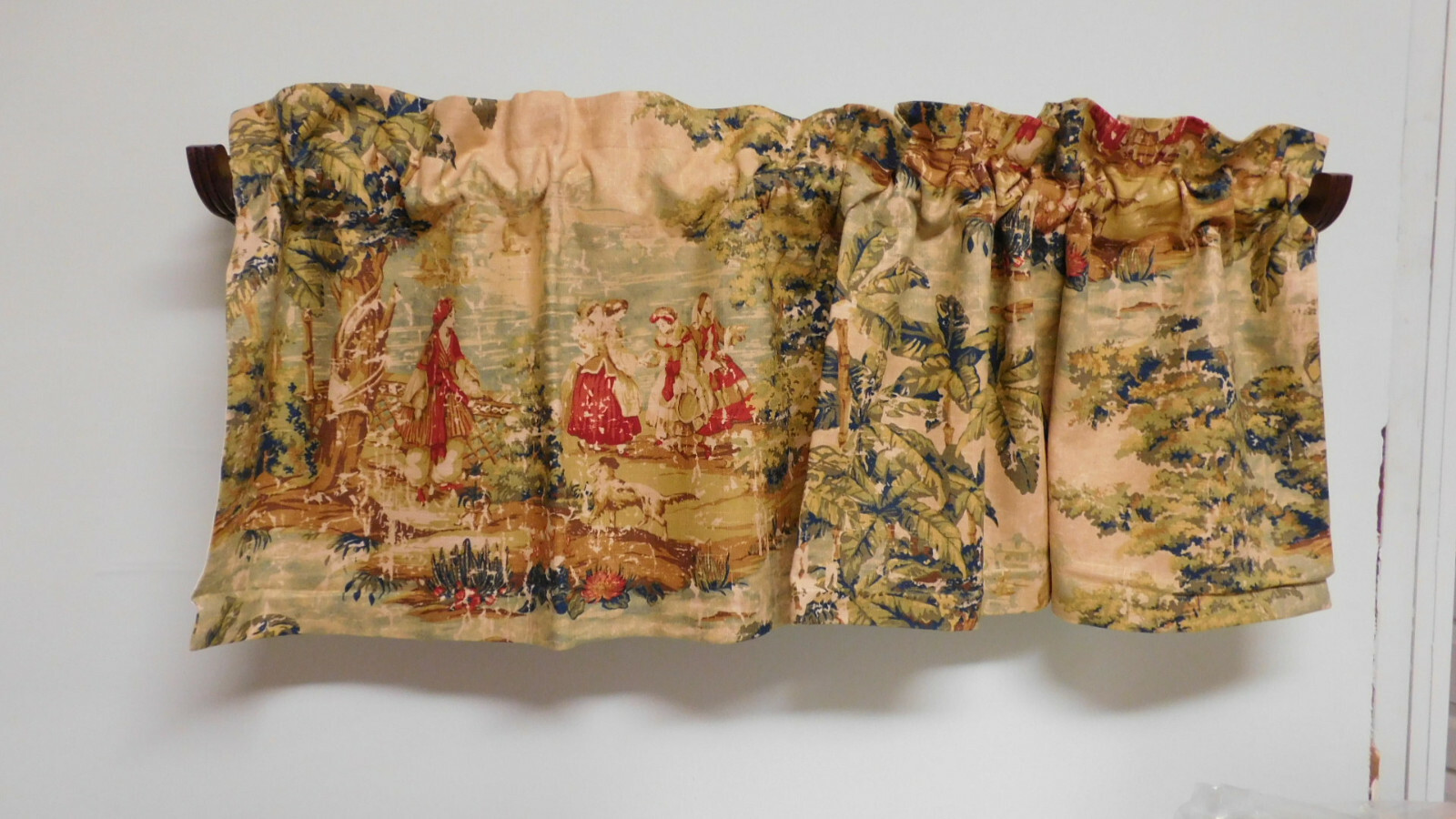 COVINGTON BOSPORUS VALANCES-CUSTOM MADE-LINED IN WHITE 54 X 18-15 AVAILA
