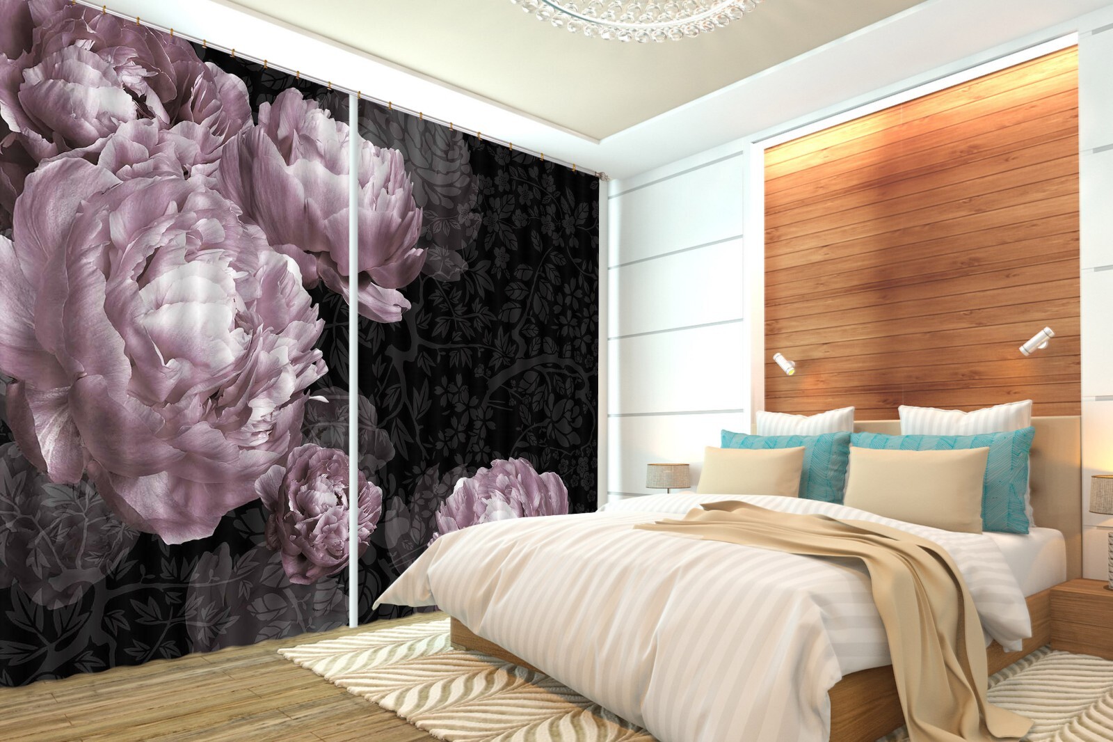 3D Pink Flower Petals A6246 Photo Curtain Window Blockout Fabric Amy 2024