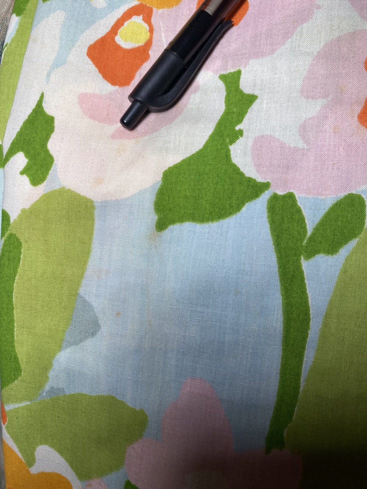 2 Flower Power Cotton Sheets Made Into Rod Pocket Curtain Panels TWO 96x66x2=132