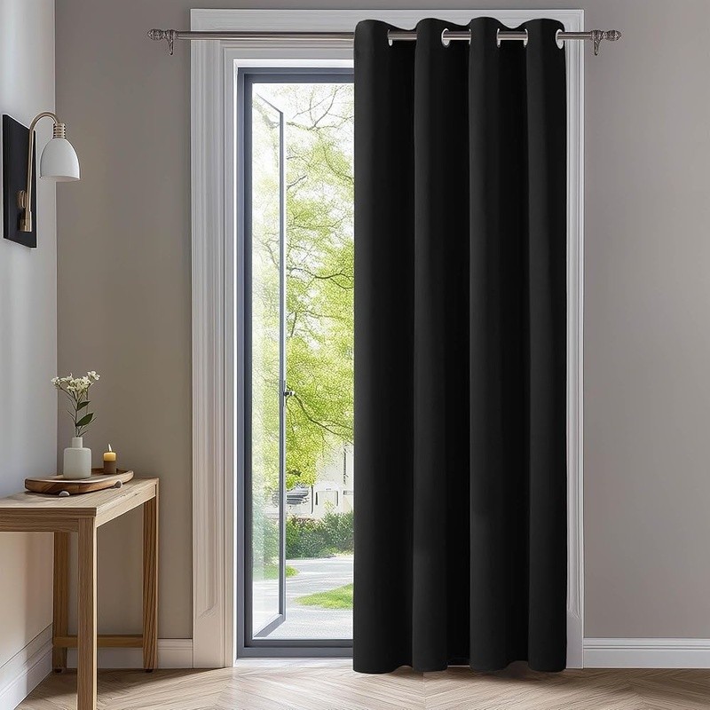 Thermal Insulated Blackout Curtains Grommet Top Energy Saving Soft Drapery New