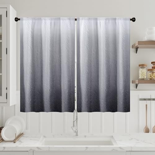 Grey Gray Vintage Ombre 55″W x 39″L (Pack of 2) Grey Gradient(embossed Texture)