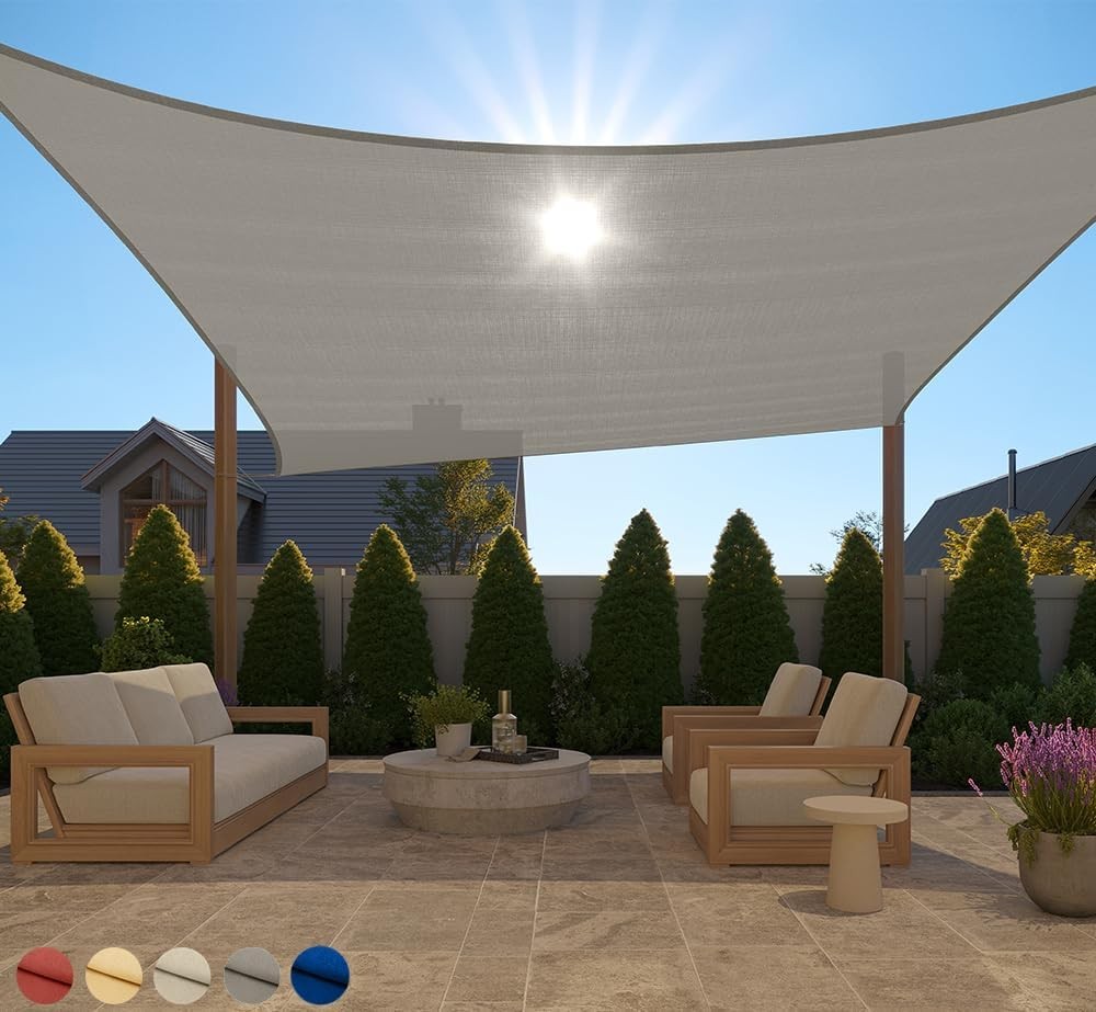 GORILLA GRIP Heavy Duty Sun Shade, UV Protection Fade 12′ x 16′, Graphite