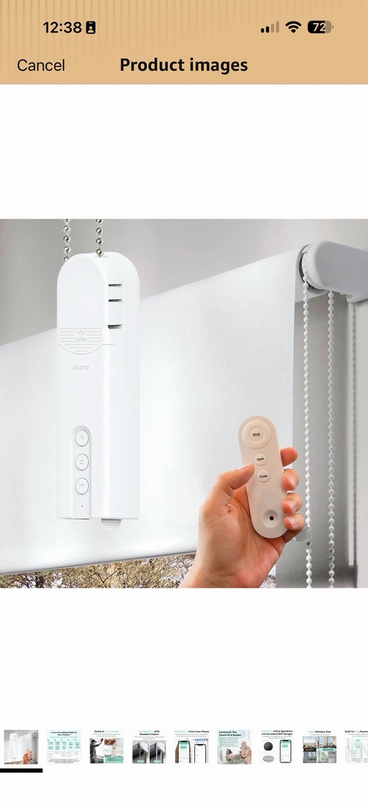 Aura Roller Smart Shade Driver, Remote Control & WiFi Dongle | Automate Existing