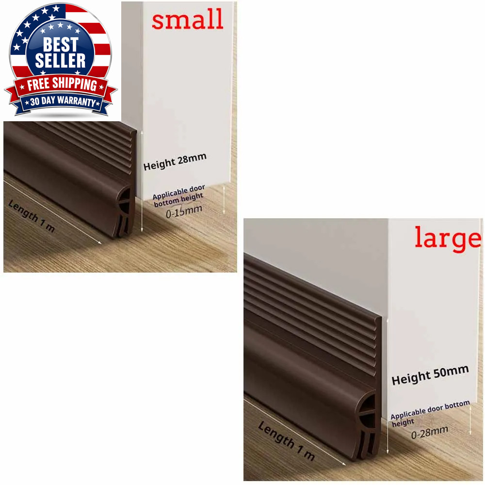 1M TPE Sliding Window Sealing Strip Self-Adhesive 3-Layer Thickening Windproof D