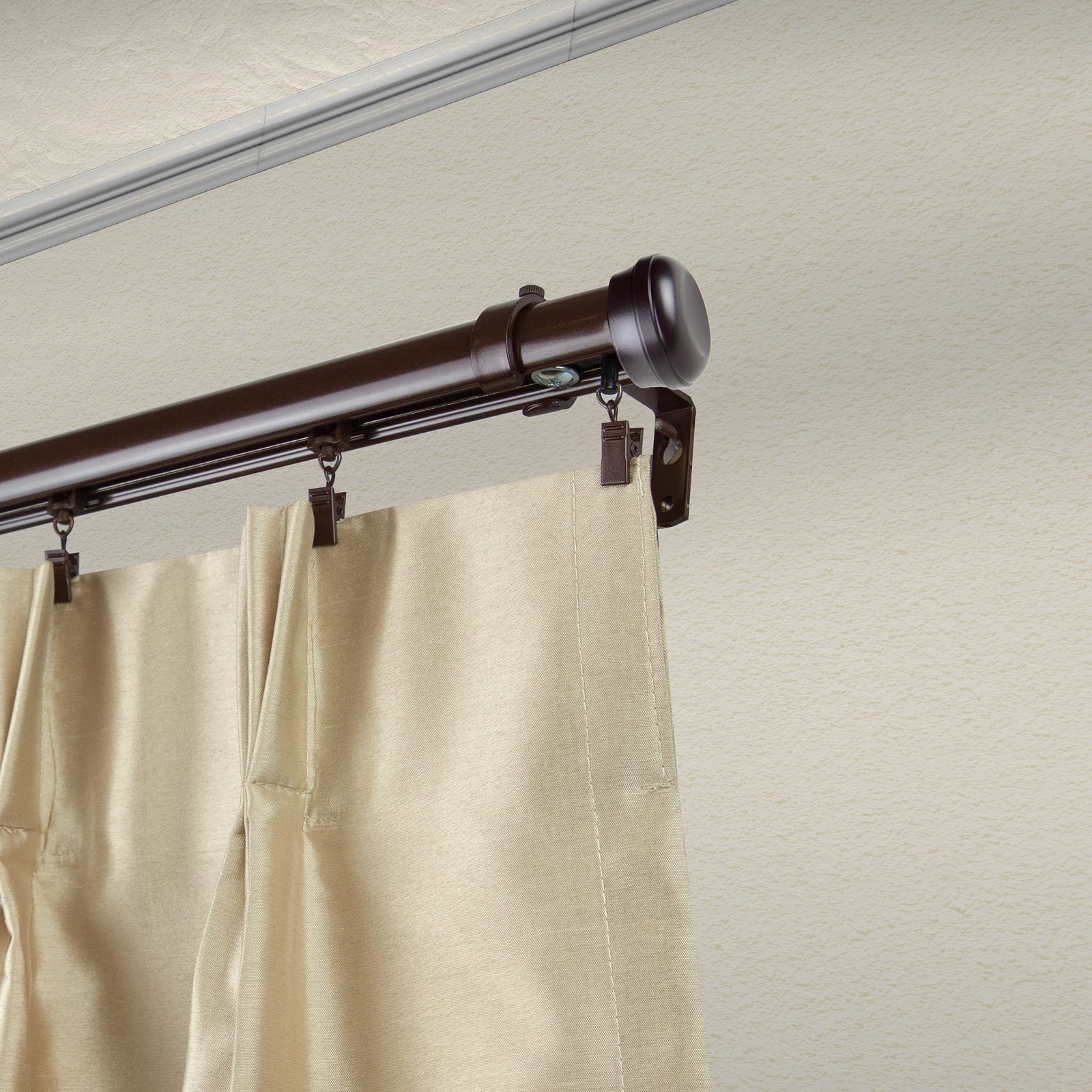 Mango Cordless Traverse Rod 86-120 inch – Cocoa inch,