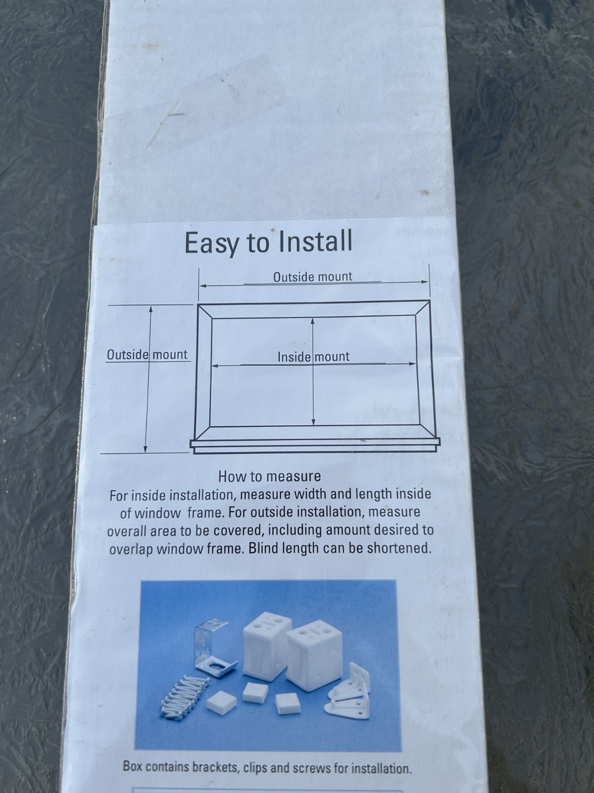 Mainstays Mini Blinds White Vinyl Light Filtering 36×64 New In Box