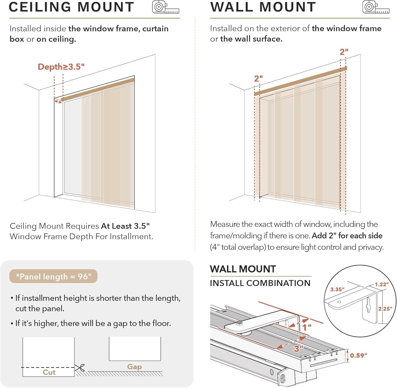 Shimmering Adjustable Sliding Panel Track Blinds, Vertical Window Blinds, Pat…