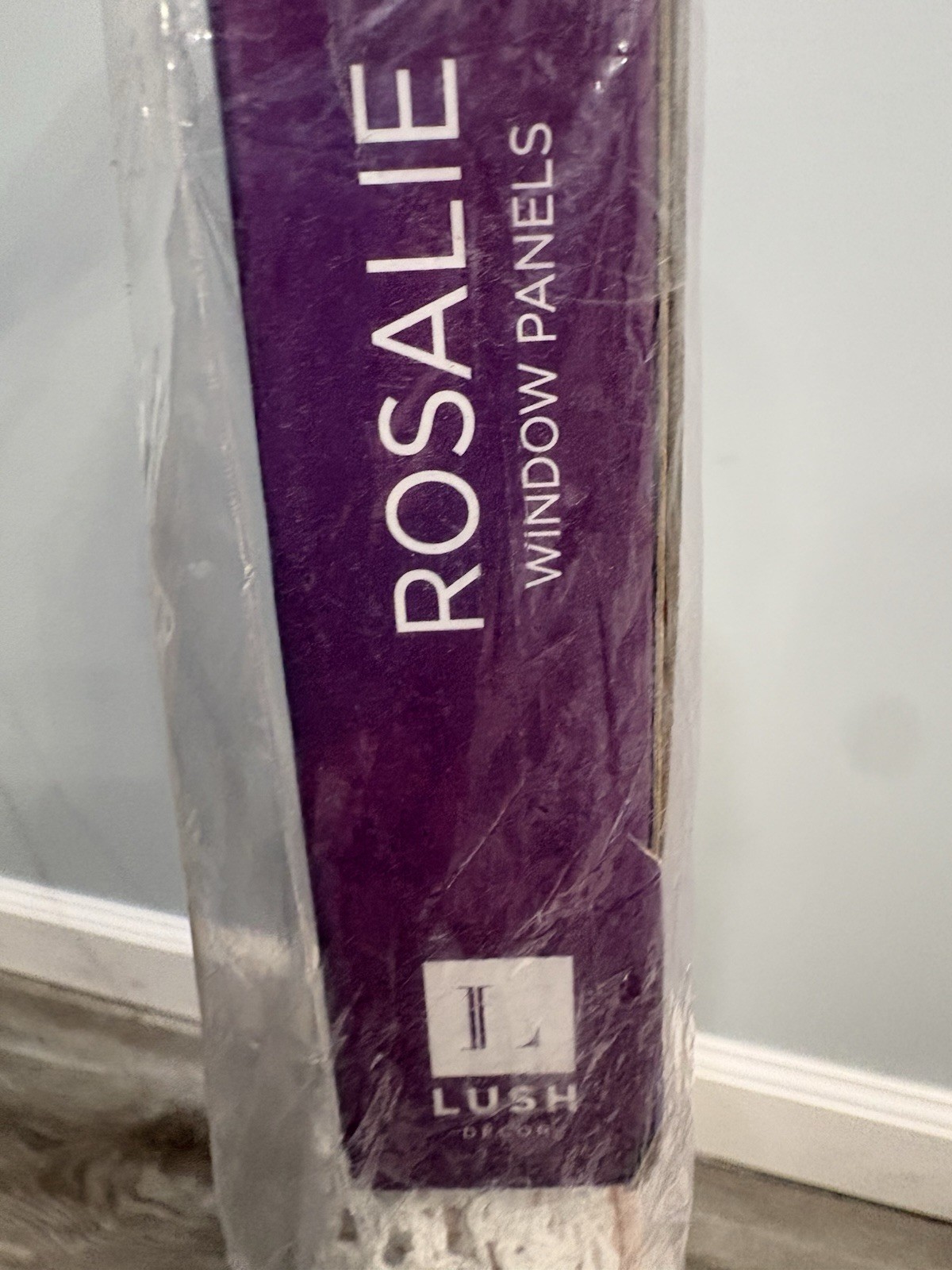 Lush Decor – Rosalie Window Curtains 2 Panels Pink Lace Trim (54×84 each) NEW