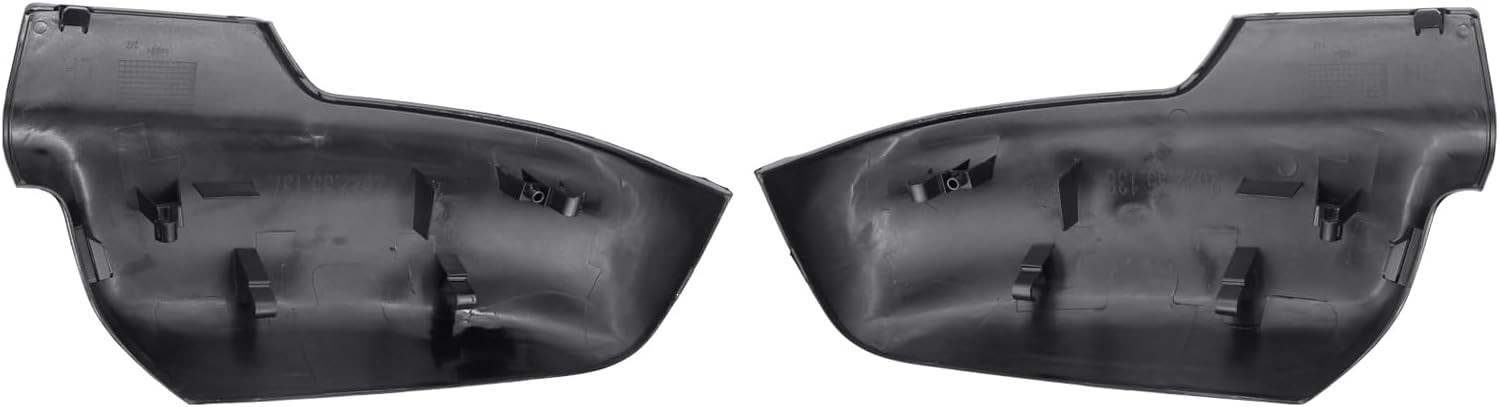 2Pcs Gloss Black Front Driver and Passenger Side Mirror Cover for Ram 1500