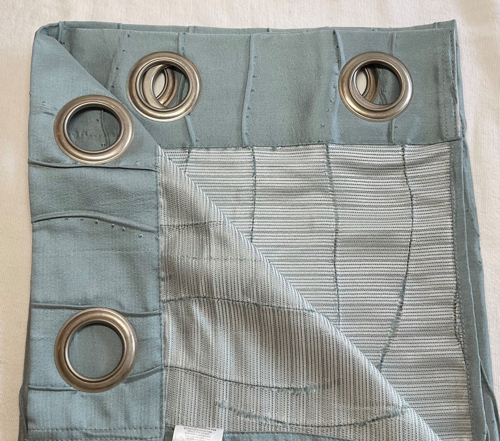 Curtain Panel BLUE GRAY 52 X 84 100% Polyester NEW