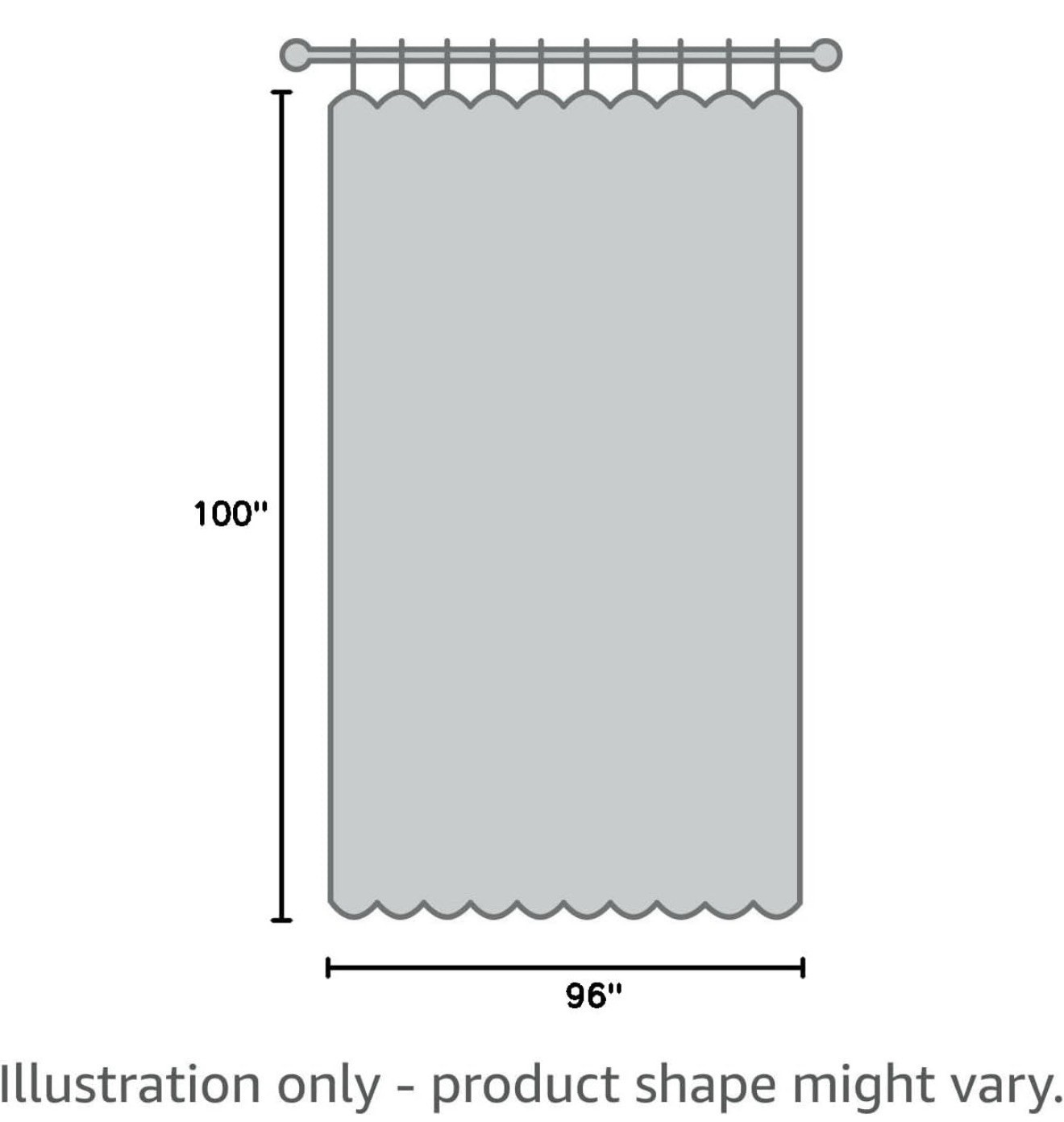 MAIHER White Extra Wide Pinch Pleated Curtains 96” L x 100”W