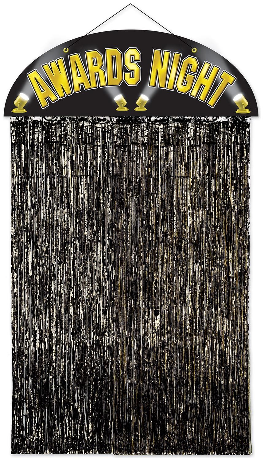 Awards Night Door Curtain of Size 4′ 6″ x 3′ for Christmas – Beistle
