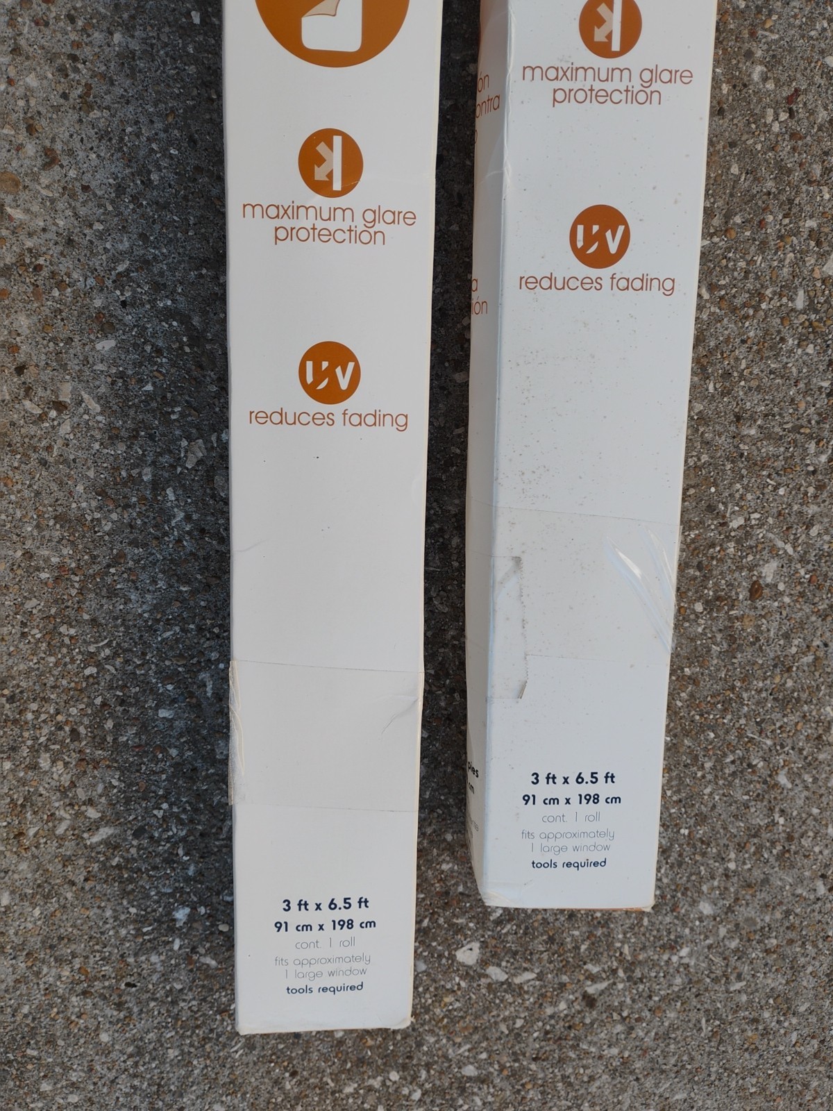 Gila 3 Ft. x 6.5 Ft. Glare Control Bronze Window Film 2 Rolls New Open Box Lot